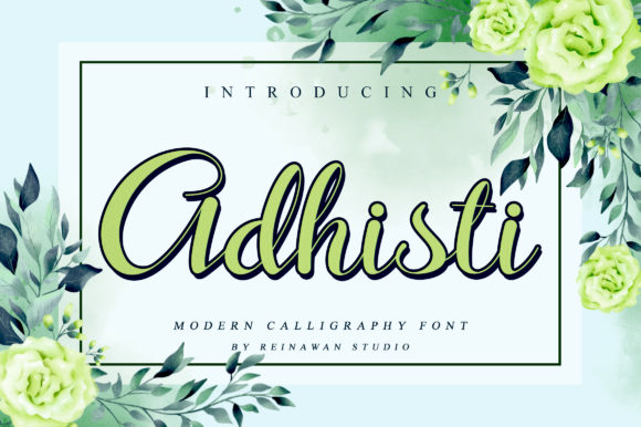 Adhisti: Elevate Your Brand with This Premium Script Font