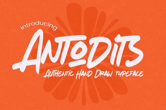 Antodits: A Handwritten Font for Elegant Web Design