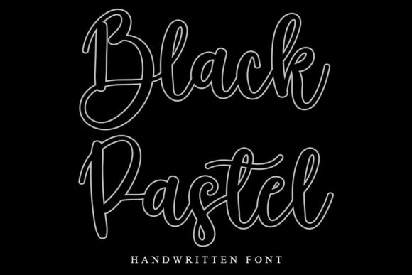Black Pastel: A Delicate Script Font for Elegant Branding