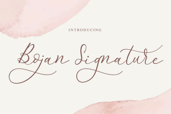 Bojan Signature: A Handwritten Font for Elegant Web Design
