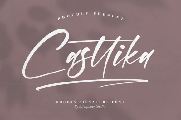 Casttika: A Modern Signature Font for Creative Branding