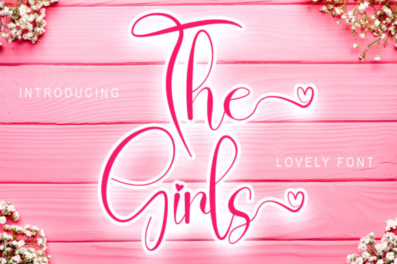 Charming Handwritten Font: The Girls for Makers