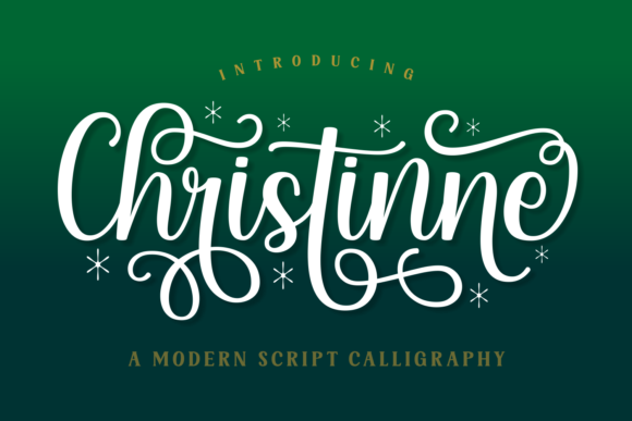 Christinne: A Modern Script Font for Editorial Elegance