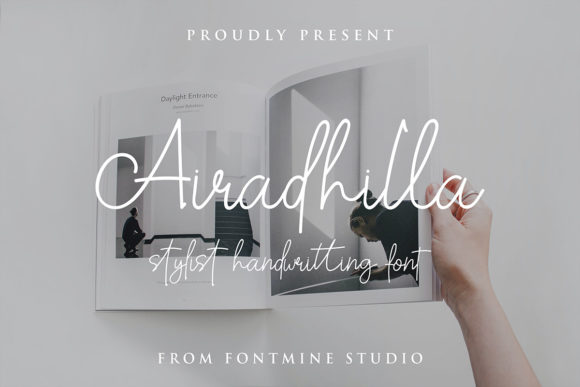 Discover Airadhilla: A Handwritten Font for Elegant Publishing