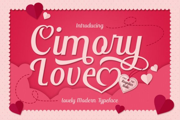 Discover Cimory Love: A Font for Romantic and Elegant Designs