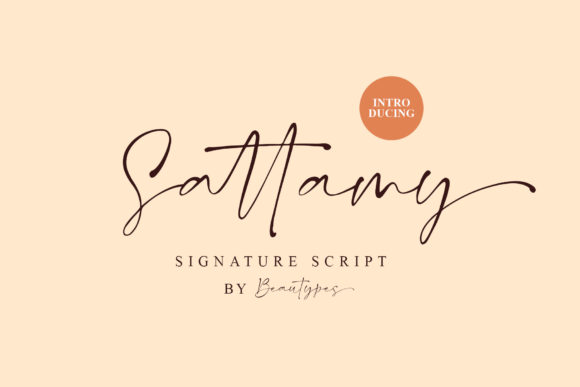 Discover Sattamy Signature: A Versatile Handwritten Font