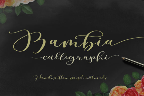 Enhance Your Brand with Bambia Calligraphi Font