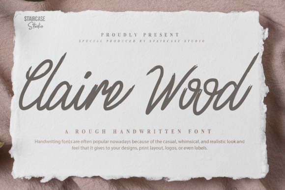 Enhance Your Brand with Claire Wood: A Handwritten Font