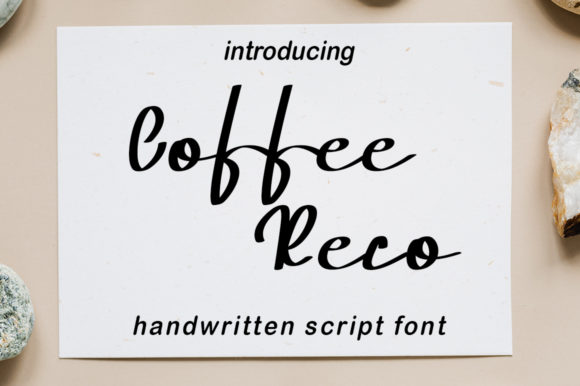 Enhance Your Brand with Coffee Reco: A Delicate Handwritten Font