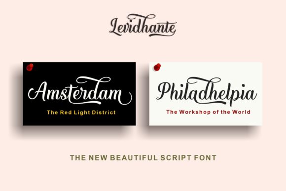 Enhance Your Brand with Levidhante: A Luxurious Handwritten Font