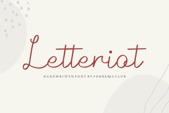 Enhance Your Campaigns with Letteriot, the Elegant Script Font