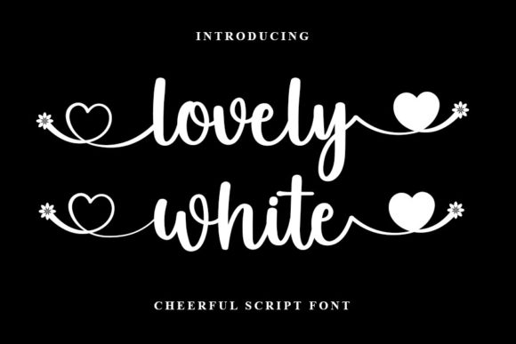 Exploring Lovely White: A Charming Script Font