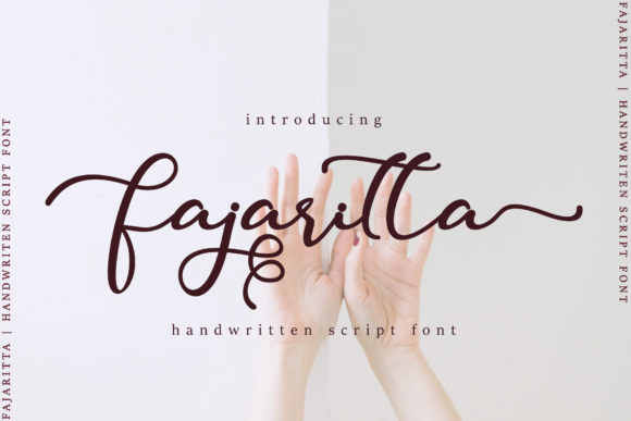 Fajaritta: A Handwritten Font for Elegant Editorial Design