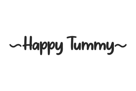 Happy Tummy: A Handwritten Font for Engaging Branding