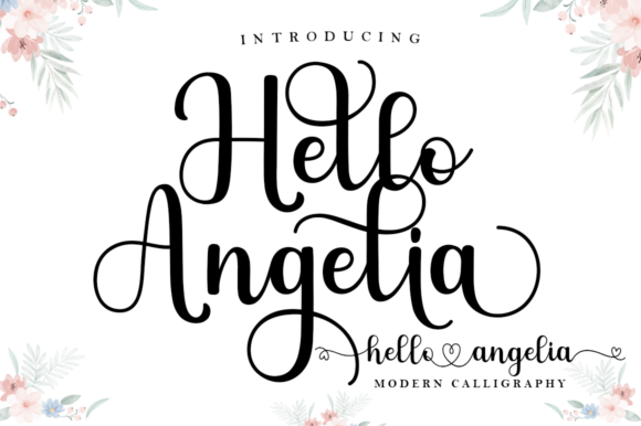 Hello Angelia: A Graceful Script Font for Editorial Design