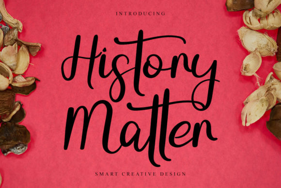 History Matter: A Stylish Handwritten Font for Modern Branding
