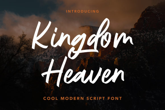 Kingdom Heaven: A Versatile Script Font for Editorial Design