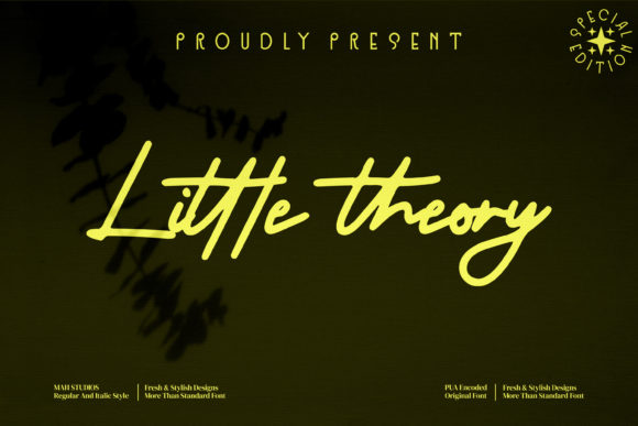 Little Theory: A Charming Script Font for Craft and Design