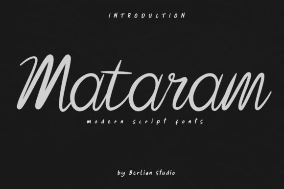 Mataram: A Playful Script Font for Engaging Campaigns