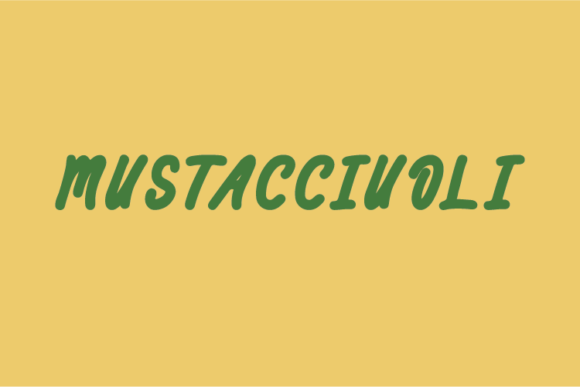 Mustacciuoli: A Handwritten Font for Modern Web Design