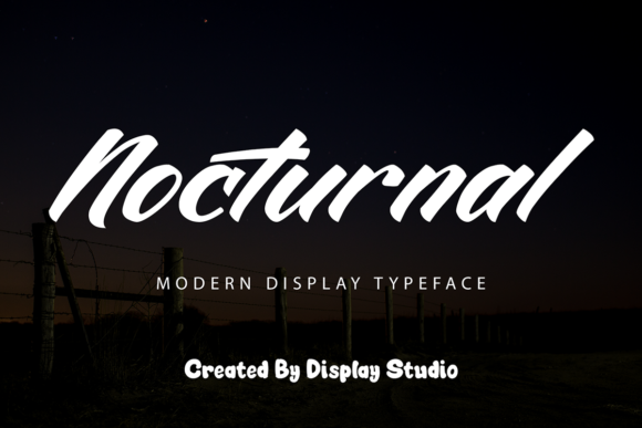 Nocturnal: A Bold and Modern Handwritten Font for Creative Projects
