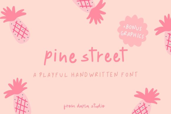 Pine Street: A Playful Handwritten Font for Editorial Design
