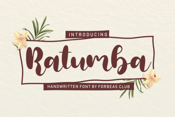 Ratumba: A Handwritten Font for Elegant Digital Campaigns