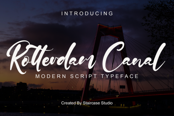 Rotterdam Canal: A Modern Script Font for Engaging Visuals