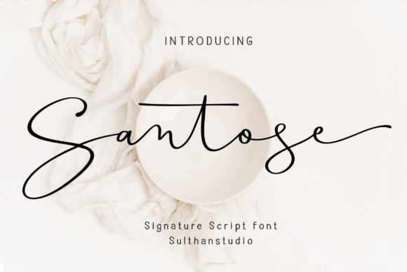 Santose: A Charming Script Font for Editorial Design