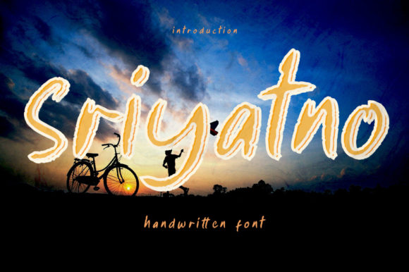Sriyatno: A Versatile Handwritten Font for Engaging Visuals
