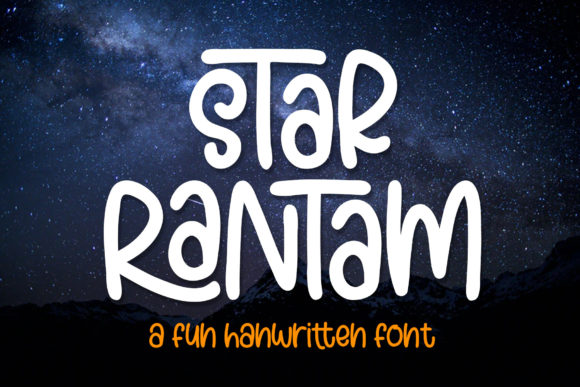 Star Rantam: A Charming Handwritten Font for Creative Makers