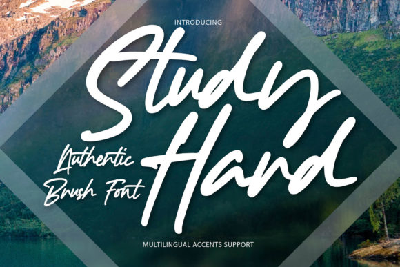 Study Hard: A Script Amp Font for Creative Projects