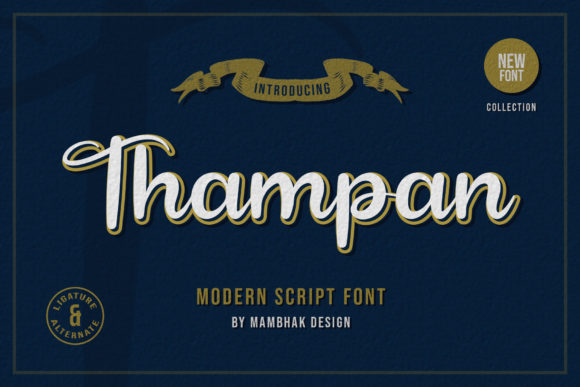 Thampan: A Charming Script Font for Modern Web Design